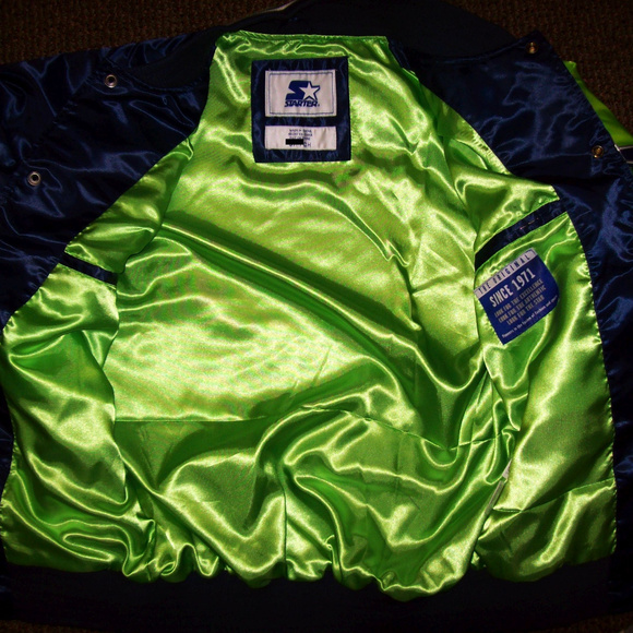 SEATTLE SEAHAWKS Starter Dugout Summer/Fall Jacket - Picture 7 of 8